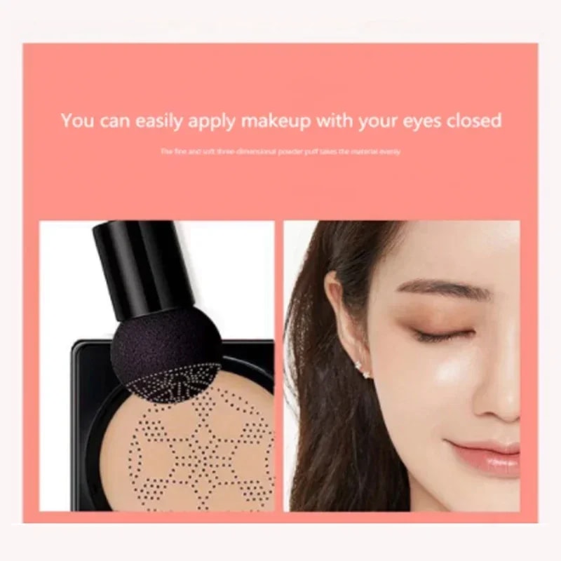 Mushroom Head CC Cream Air Cushion Foundation for Natural Coverage