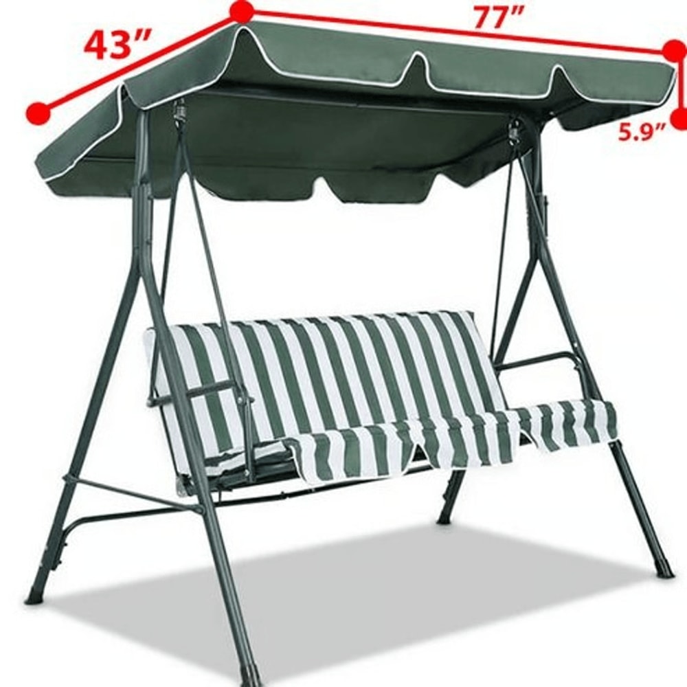 Outdoor Garden Patio Swing Canopy Cover Replacement With Sun UV Protection 1