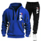 Men Casual Athletic Hoodie And Jogging Pants Set 10