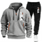 Men Casual Athletic Hoodie And Jogging Pants Set 11