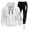 Men Casual Athletic Hoodie And Jogging Pants Set 2