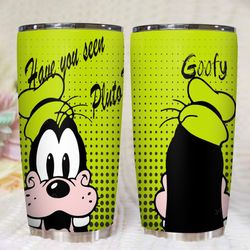 goofy pop art disney cartoon character 20oz stainless steel tumbler