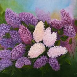 Painting "Persian lilac", oil painting, Size 50x60