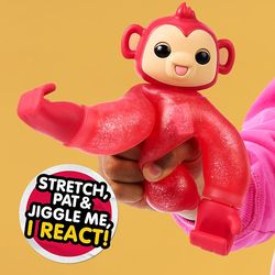 Hug Hang Zoogooz Mookie Monkey. an Interactive Electronic Squishy Stretchy Toy Pet