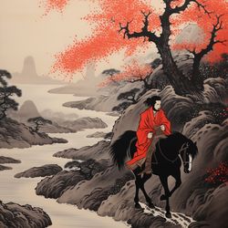 Japanese Ukiyo-e Print PRINTABLE Art, Japanese Gallery Wall Art Digital Print Instant Download 3