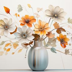 printable digital download abstract flowers floral gifts 15 bedroom living room nursery room clipart jpg