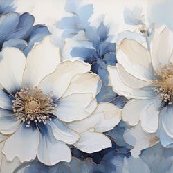 PRINTABLE DIGITAL DOWNLOAD Abstract Flowers Floral Gifts 190 Bedroom Living room Nursery room Clipart JPG