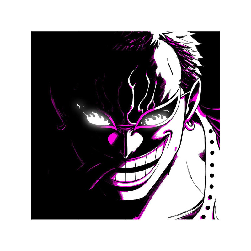Doflamingo Pink White and Black.png