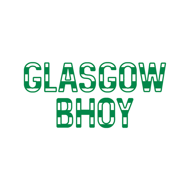 GLASGOW BHOY, Glasgow Celtic Football Club Green and White Hooped Text Design 1 (1).png