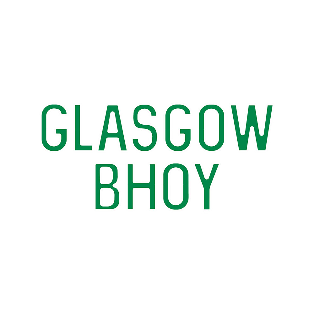 GLASGOW BHOY, Glasgow Celtic Football Club Green and White Text Design.png