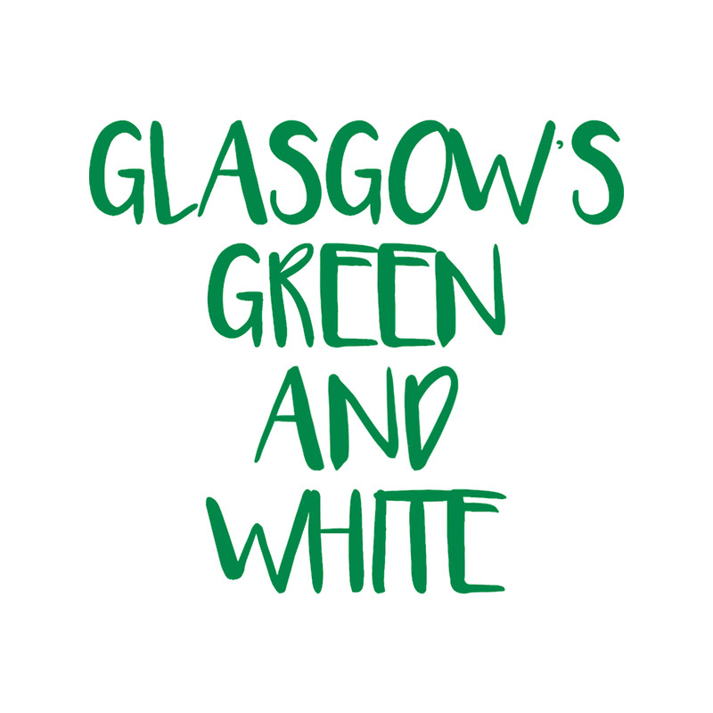 GLASGOW_S GREEN AND WHITE, Glasgow Celtic Football Club Green Text Design.png