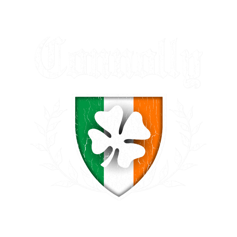 Connolly Family Shamrock Crest (vintage distressed)  .png