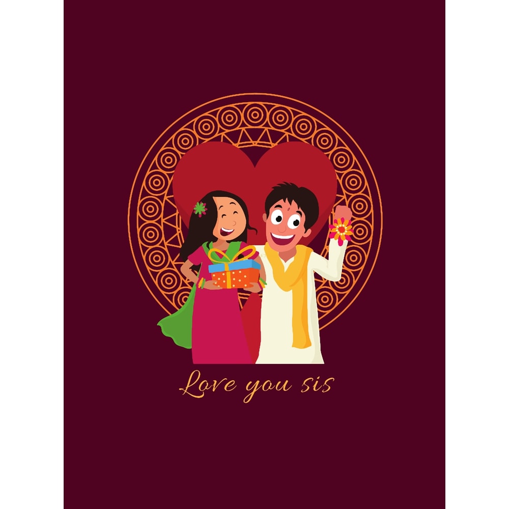 Love You Sis - Happy Rakhi Graphic .png