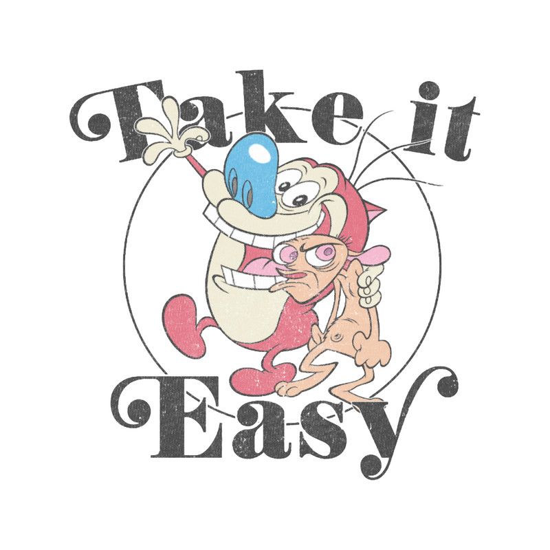 Ren and Stimpy Take It Easy Best Friend Duo Vintage Logo.png