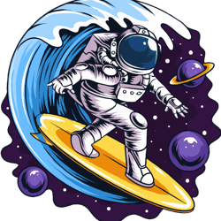 astronaut surfing in space184
