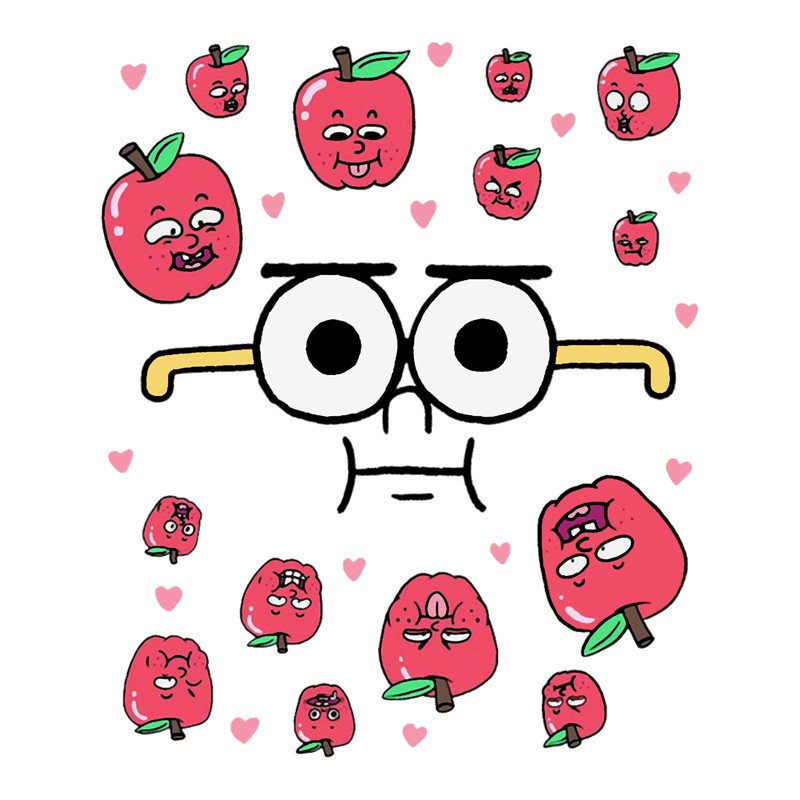 Apple and onion cartoon wallpaper.png
