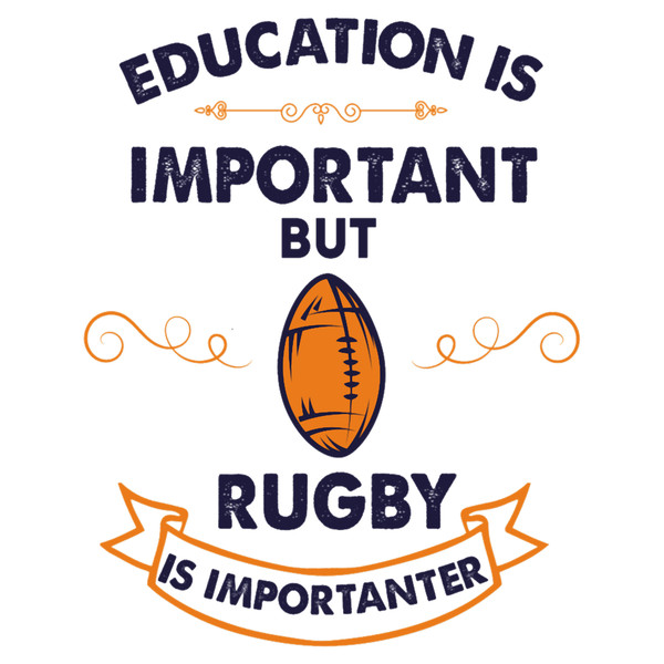 Rugby Player Coffee Mug, Educaton S Mportant But Rugby S