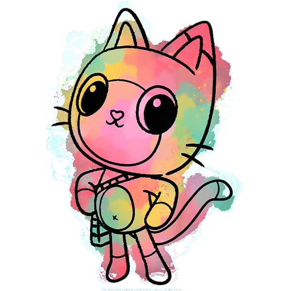Kids Gabbys Dollhouse Big Pandy Paws Watercolor Sketch Activ | Inspire ...