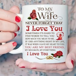 to my wife gift mug never forget that i love you coffee cup funny gift holiday