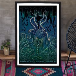 tool manchester, nh november 13, 2023 poster rock band christmas gift for fans
