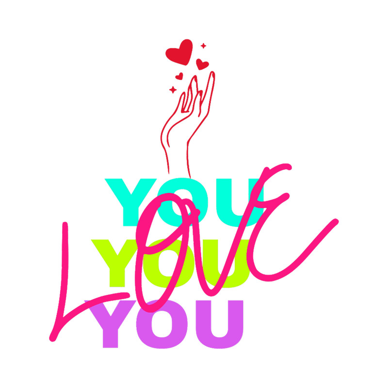 Retro Style Mutli Color I Love You.png