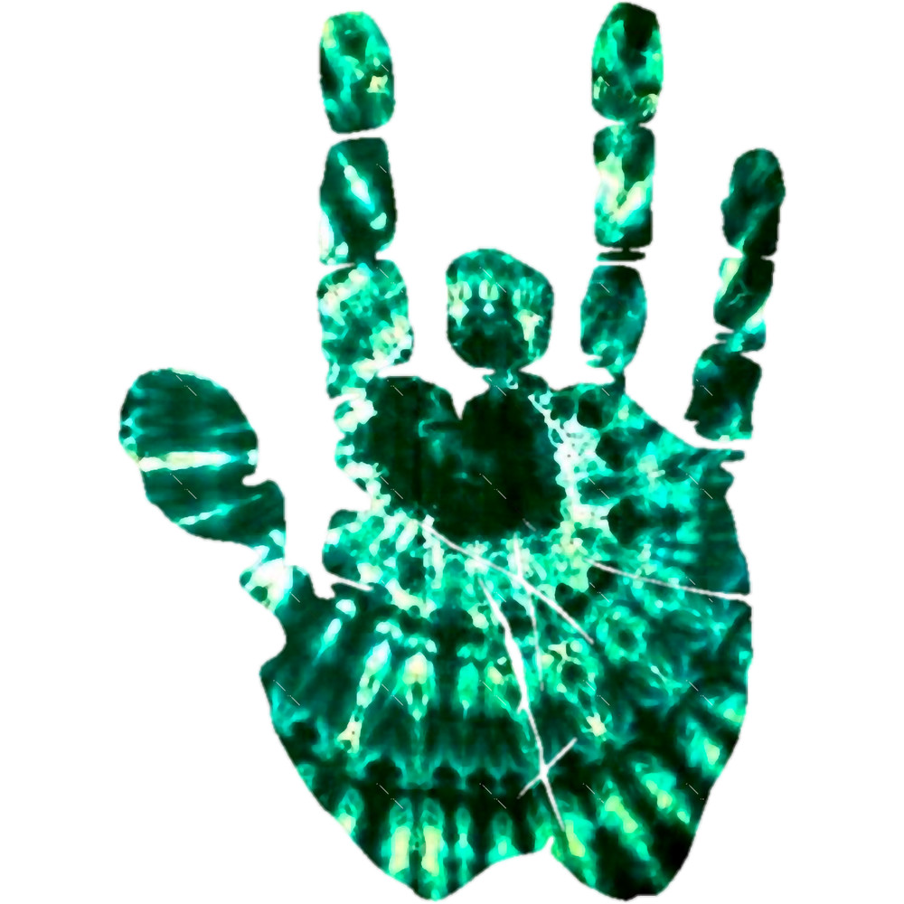 Groovy Tie Dye Psychedelic Green Jerry Hand.png