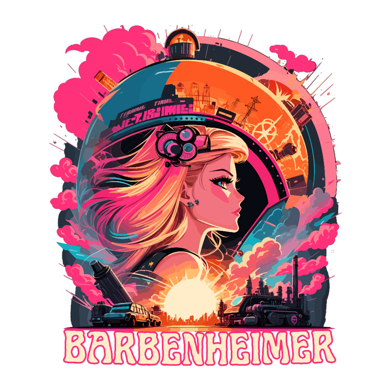 Hot pink - barbenheimer , barbenheimer day, barbenheimer double feature, barbenheimer meme, bar.png