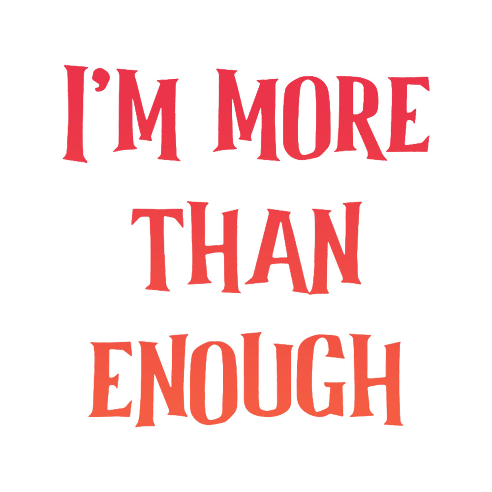 I am more than enough love selflove obsession selfcare love cute pink purple.png