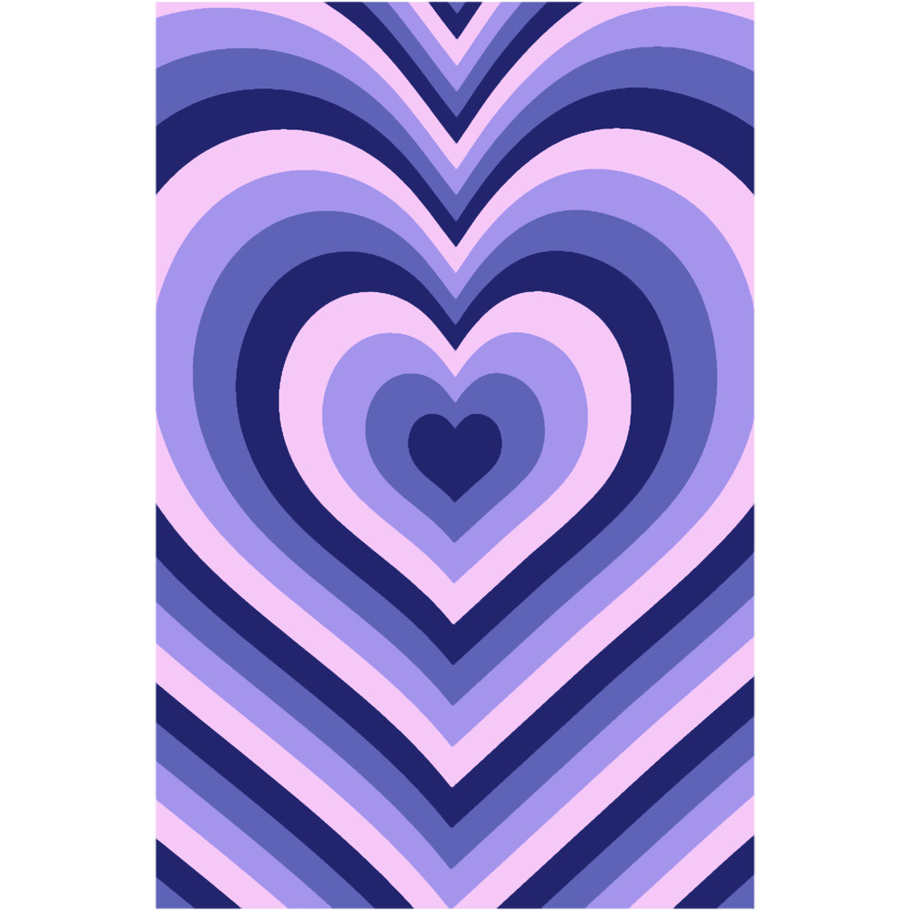 Dark Purple Powerpuff Heart Y2K Aesthetic Pattern.png