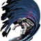 Bravery Vibrant Performance Level Cool Astronaut Surfing In Space Funny Graphic GiftsT-Shir.png