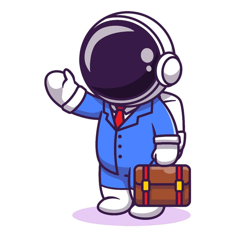 Bravery Vibrant Performance Level Cool Cute Businessman Astronaut Gifts.png