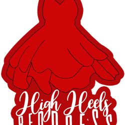 red dress high heels