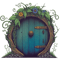 Beautiful Round Door - Black - Fantasy.png
