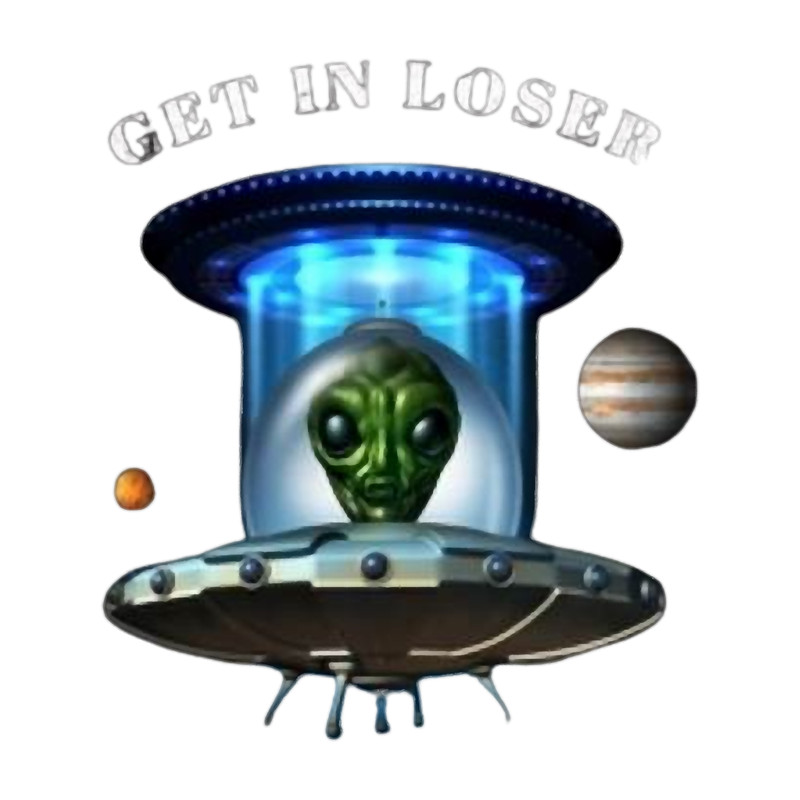 Alien in a spaceship in space .png