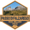 Passo di Falzarego Italy Falzarego Pass Travel Art Badge.png