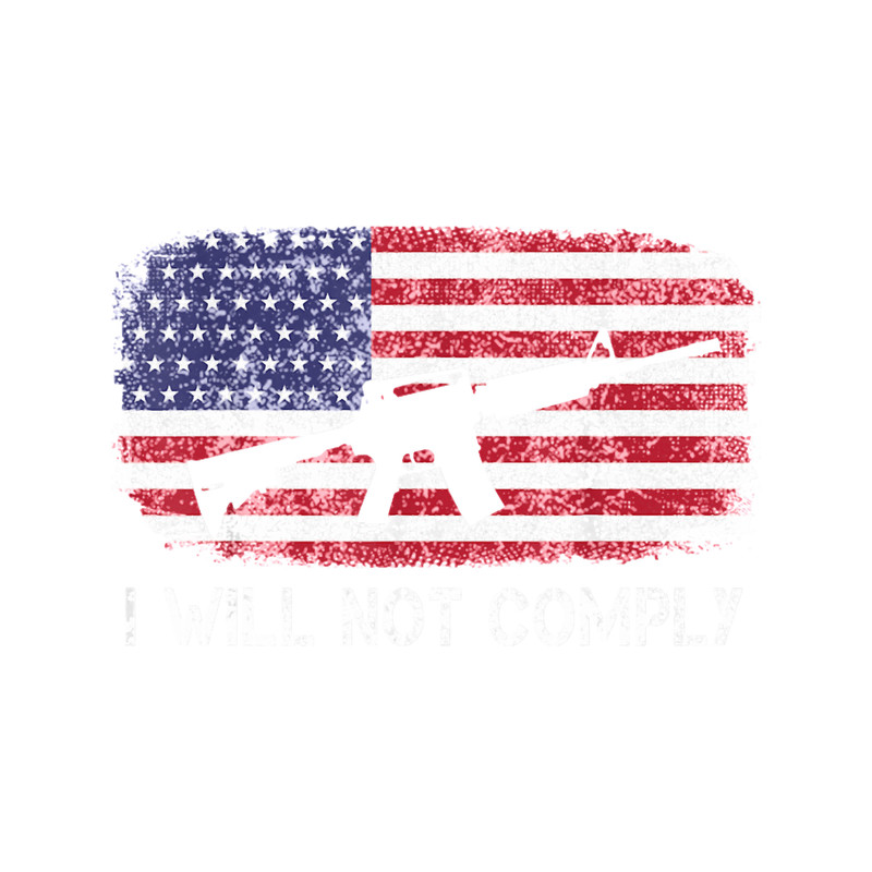 I Will Not Comply Fun American flag.png