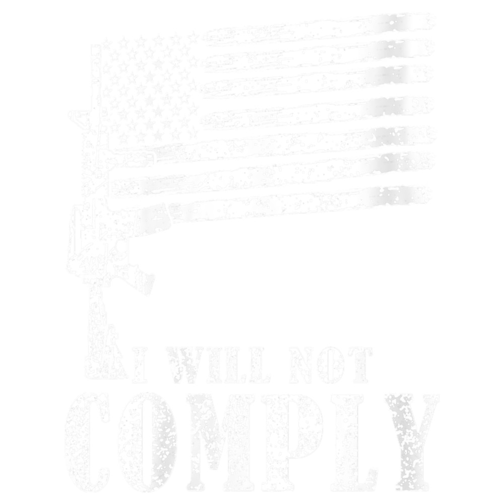 Womens I Will Not Comply V-Neck.png