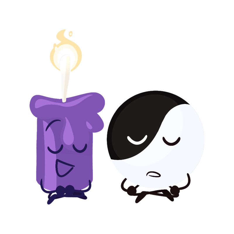 Candle and Yin-Yang (Inanimate Insanity) .png