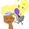 Paintbrush and Lightbulb (Inanimate Insanity) .png