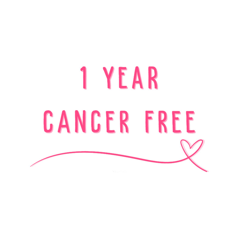 1 Year Cancer Free Pink Heart.png