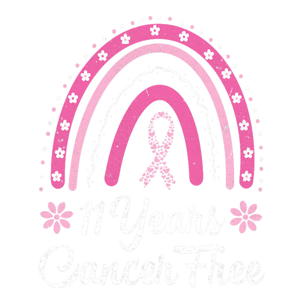 Flowers Rainbow Breast Cancer Fighting 11 Years Cancer Free.png