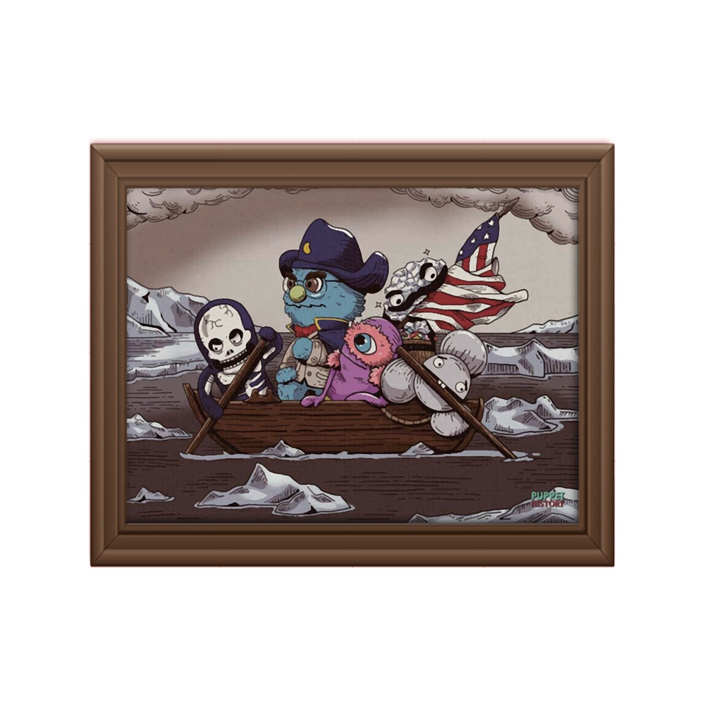 Puppet History Merch The Professor Crossing The Delaware, The Professor Crossing The Delaware Puppet.png