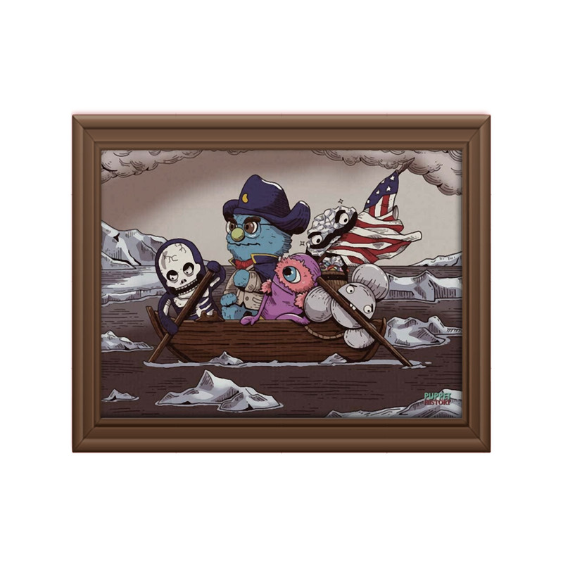 Puppet History Merch The Professor Crossing The Delaware, The Professor Crossing The Delaware Puppet.png