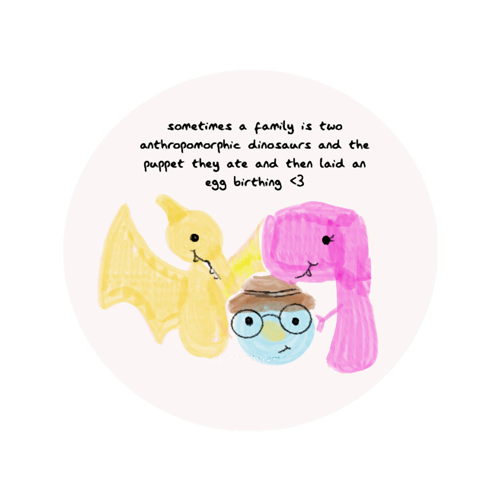 Puppet History Professor and Dinosaur Family.png