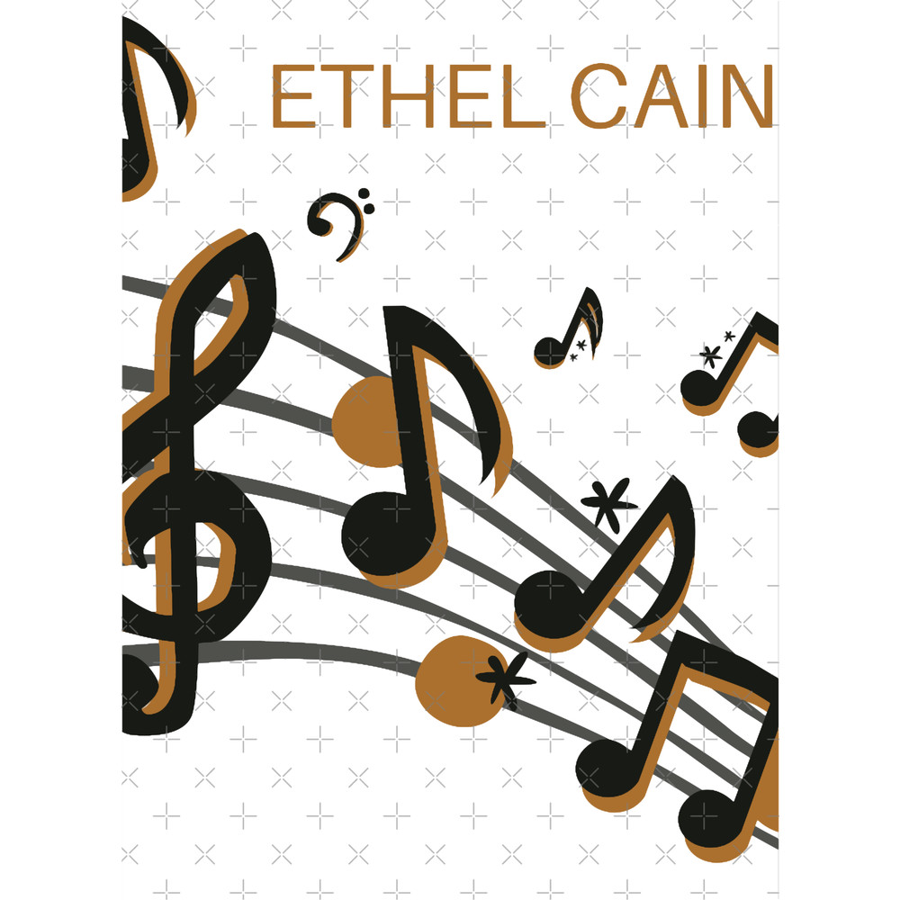 Ethel Cain with musical keys and white background .png