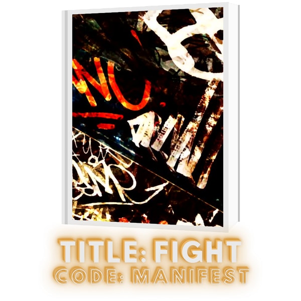 Title fight code manifest graffiti letters design colored | Inspire Uplift