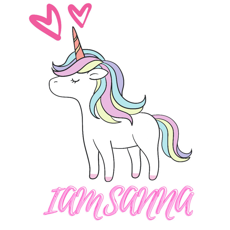 Cute Unicorn Iamsanna Notebook  .png