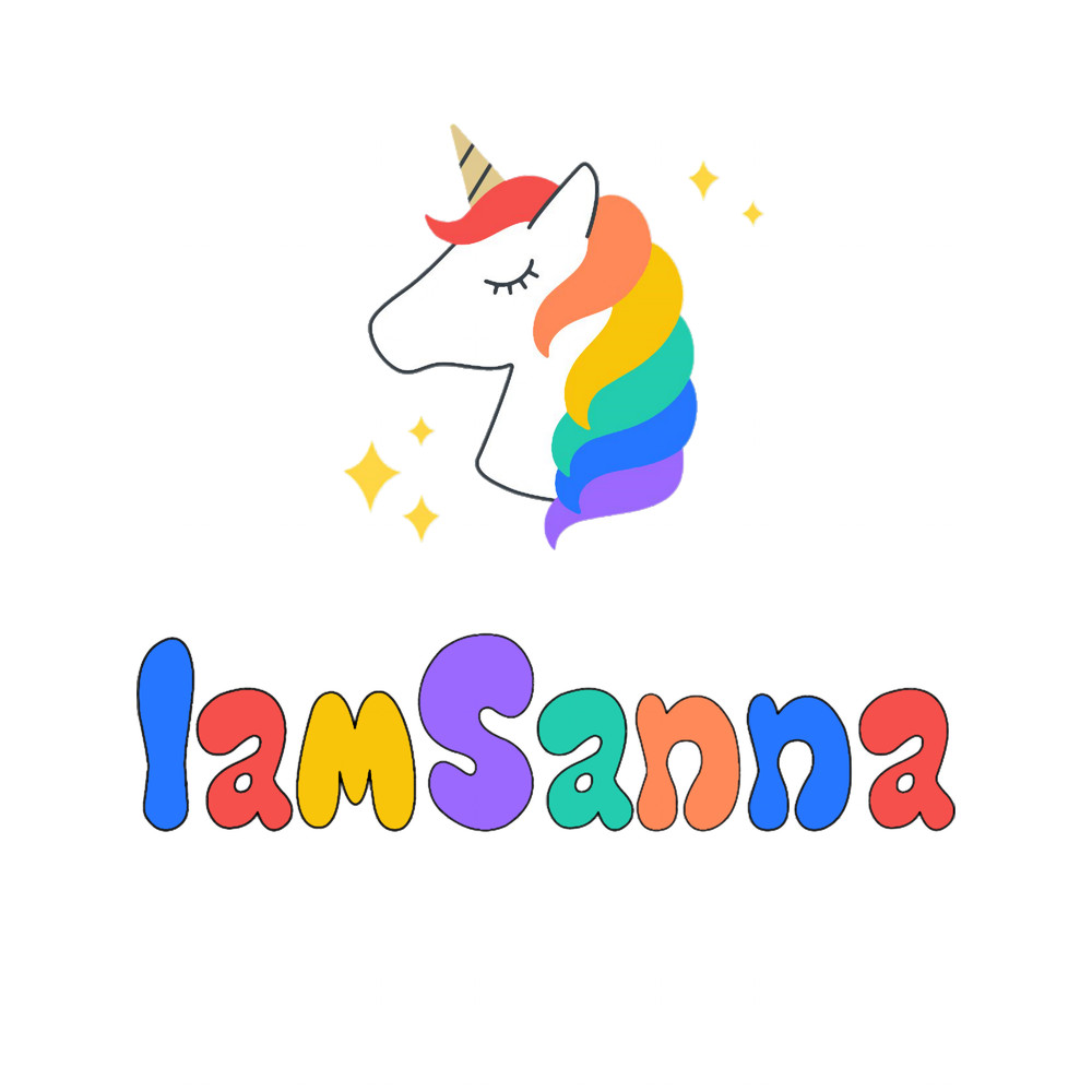 iamSanna Loves Unicorns Black NotiamSanna.png