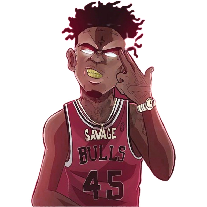 Classy King Von Savage Bulls design Premium .png
