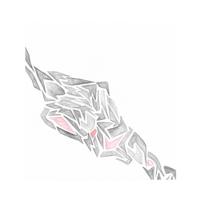 Abstract Sneaky Cat Chiffon Top.png